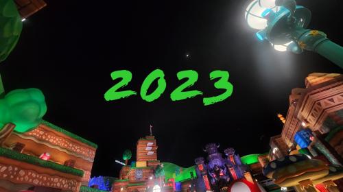 2023 above Nintendo Theme Park