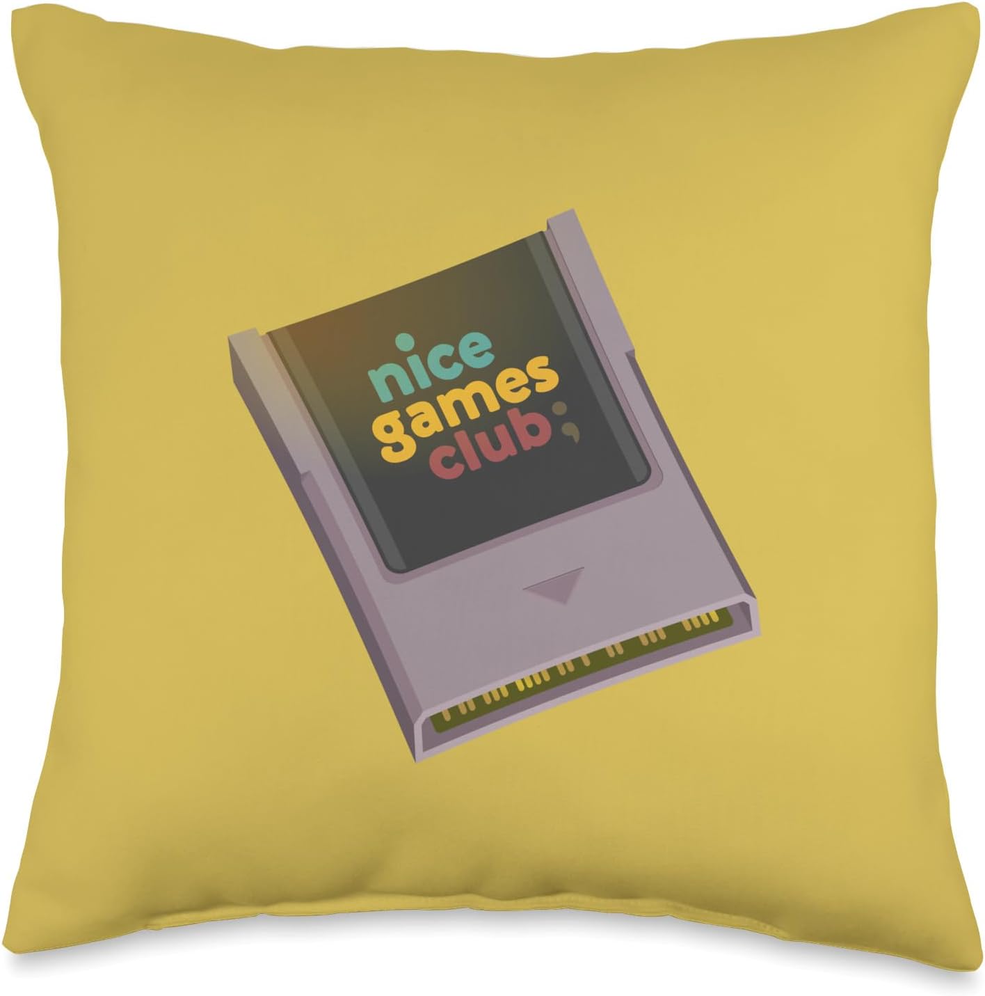 Nice Games Club throw pillow