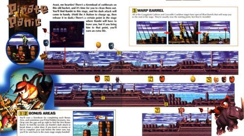 Page from a Donkey Kong Country 2 strategy guide.
