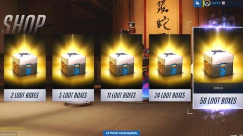 Loot Boxes Pricing Menu