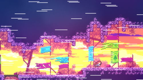 A picture of the game Celeste.