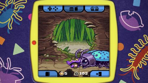 A screenshot of the game Bugaboo Pocket.