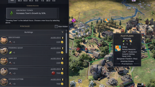UI of Civ VII