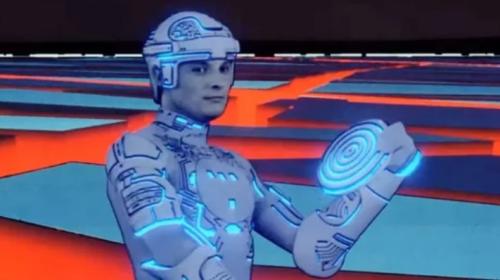 Tron with Frisbee
