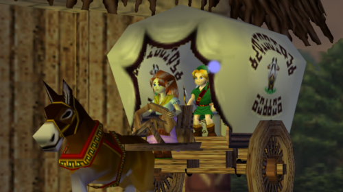 Horse or doney and wagon with passenger Link