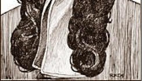 A drawing of Nicolas Steno