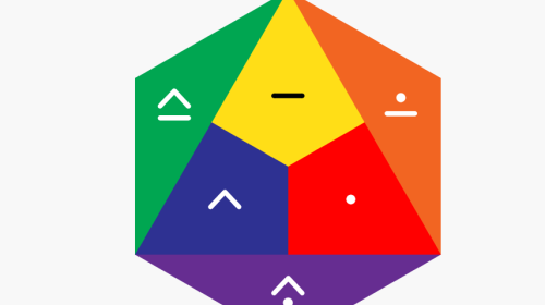 color block with symbols